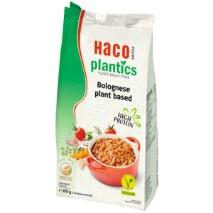 Haco Plantics Bolognese vegan, 870 g Haco Plantics Bolognese vegan, 870 g