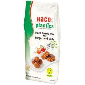 Haco Plantics Burger and Balls vegan, 1,4 kg Haco Plantics Burger and Balls vegan, 1,4 kg
