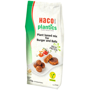 Haco Plantics Burger and Balls vegan, 1,4 kg Haco Plantics Burger and Balls vegan, 1,4 kg