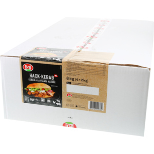 Bell Hack-Kebab Rind/Kalb/Poulet, geschnitten, gegart, tiefgekühlt, 2 kg Bell Hack-Kebab Rind/Kalb/Poulet, geschnitten, gegart, tiefgekühlt, 2 kg