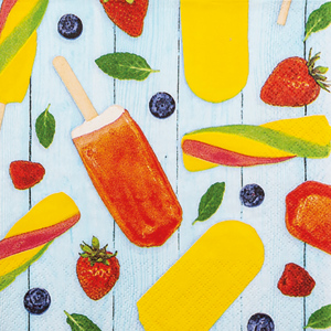 Homefashion Servietten Popcicles 33 x 33 cm 20 Stück Homefashion Servietten Popcicles 33 x 33 cm 20 Stück