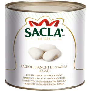 Sacla spanische weisse Bohnen, 2,5 kg Sacla spanische weisse Bohnen, 2,5 kg
