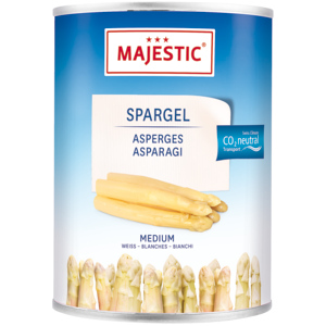 Majestic Spargelstangen weiss, medium, 12 x 430 g Majestic Spargelstangen weiss, medium, 12 x 430 g