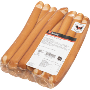 Quality Hot-Dog de poulet, 20 x 80 g