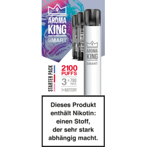 Aroma King SMART Starter Pack Battery + 3 Pods 20mg