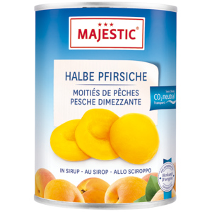 Majestic halbe Pfirsiche, 6 x 430 g Majestic halbe Pfirsiche, 6 x 430 g