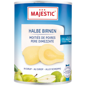 Majestic halbe Birnen, 6 x 420 g