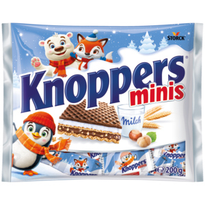 Knoppers minis, Winter Edition, 200 g Knoppers minis, Winter Edition, 200 g