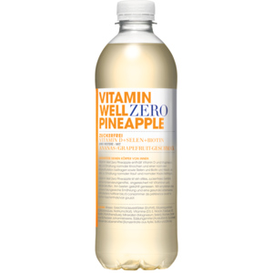 Vitamin Well Zero Pineapple, 50 cl