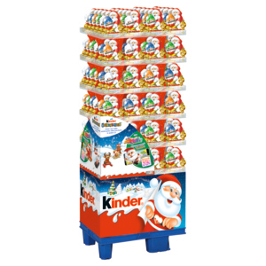 Display Kinder Weihnachtsmann mit Überrraschung, 144 x 75 g