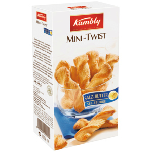 Kambly Mini Twist Salz-Butter, 100 g