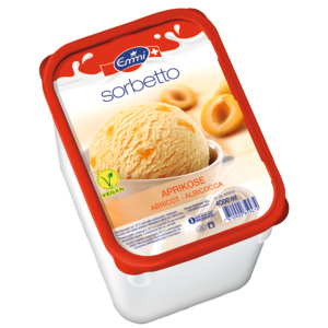Emmi Sorbetto Aprikose, vegan, 4 l Emmi Sorbetto Aprikose, vegan, 4 l