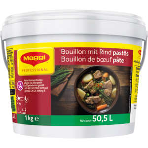 Maggi Bouillon mit Rind, pastös, 1 kg Maggi Bouillon mit Rind, pastös, 1 kg