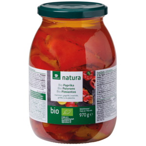 Natura Bio Paprika, gegrillt, 970 g Natura Bio Paprika, gegrillt, 970 g