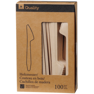 Quality Holzmesser, 16,5 cm, Pack zu 100 Stück