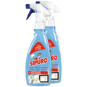 Sipuro Glas und Multiflächen Reiniger, 2 x 650 ml Sipuro Glas und Multiflächen Reiniger, 2 x 650 ml