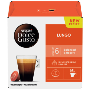 Nescafé Dolce Gusto Caffe Lungo, 3 x 16 Portionen, 89.6 g Nescafé Dolce Gusto Caffe Lungo, 3 x 16 Portionen, 89.6 g