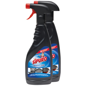 Sipuro Backofen & Grillreiniger, 2 x 500 ml