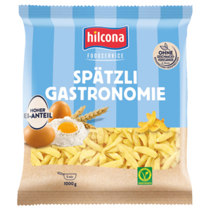 Hilcona Spätzli für die Gastronomie, 1 kg Hilcona Spätzli für die Gastronomie, 1 kg