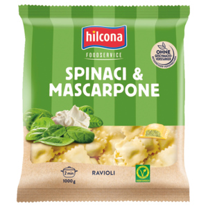 Hilcona Ravioli Spinat Mascarpone, 1 kg Hilcona Ravioli Spinat Mascarpone, 1 kg