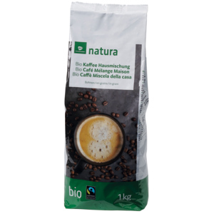Natura Bio Fairtrade Kaffeebohnen, Hausmischung, 10 x 1 kg Natura Bio Fairtrade Kaffeebohnen, Hausmischung, 10 x 1 kg