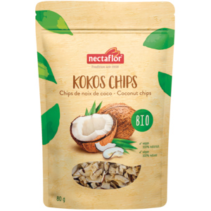 Nectaflor Bio Kokos Chips, 80 g