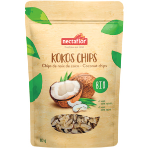 Nectaflor Bio Kokos Chips, 80 g Nectaflor Bio Kokos Chips, 80 g