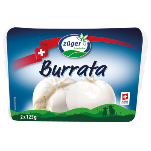 Züger Burrata, 6 x 2 x 125 g Züger Burrata, 6 x 2 x 125 g