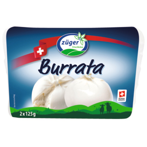 Züger Burrata, 2 x 125 g Züger Burrata, 2 x 125 g