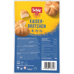 Schär Kaiser-Brötchen, glutenfrei, 12 x 240 g Schär Kaiser-Brötchen, glutenfrei, 12 x 240 g