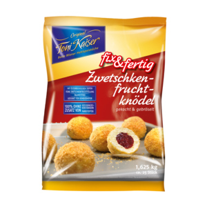 Toni Kaiser Zwetschgenfruchtknödel, tiefgekühlt, 4 x 25 x 65 g