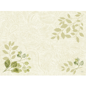 Bio Dunicel Tischset, Paisley Leaves, 30 x 40 cm, 100 St Bio Dunicel Tischset, Paisley Leaves, 30 x 40 cm, 100 St