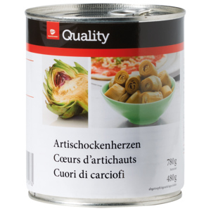 Quality Artischockenherzen, 20-24 Stück, 780 g