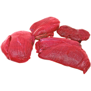 Hirsch Schnitzelfleisch 4-er Schnitt, tiefgekühlt, Europa, ca. 1,75 kg