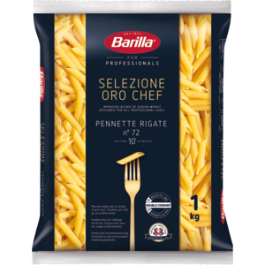 Barilla Selezione Oro Chef Pennette Rigate, n°72, 1 kg Barilla Selezione Oro Chef Pennette Rigate, n°72, 1 kg