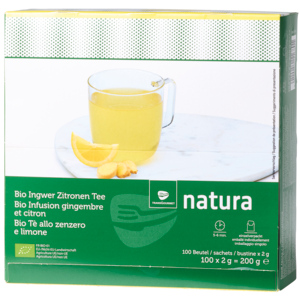 Natura Bio Ingwer-Zitronentee im Aromaschutzbeutel, 10 x 100 x 2 g
