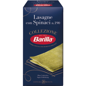 Barilla Collezione Lasagne con Spinaci, n°200, 500 g