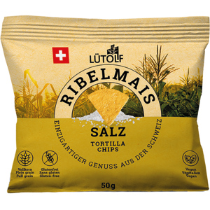 Ribelmais Tortilla Chips Salz, 50 g