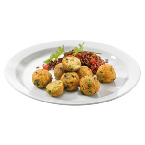 Gemüsebällchen auf Kartoffelbasis, ca. 20 g, tiefgekühlt, 1 kg Gemüsebällchen auf Kartoffelbasis, ca. 20 g, tiefgekühlt, 1 kg