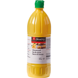 Quality Zitronensaft aus Zitronenkonzentrat, 1l Quality Zitronensaft aus Zitronenkonzentrat, 1l