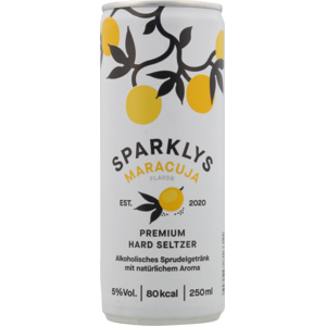 Sparklys Hard Seltzer Maracuja, 25 cl Sparklys Hard Seltzer Maracuja, 25 cl