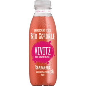 Vivitz Bio Schorle Rhabarber 4 x 6 x 50 cl