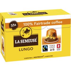 La Semeuse Lungo Fairtrade, 33 Portionen La Semeuse Lungo Fairtrade, 33 Portionen