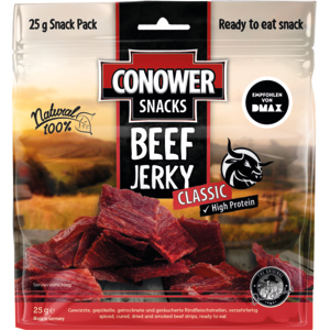 Conower Beef Jerky, classic, Europa, 15 x 25 g Conower Beef Jerky, classic, Europa, 15 x 25 g