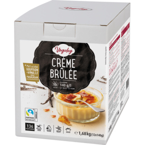 Vogeley Fairtrade Basis für Crème Brûlée, 12 x 140 g