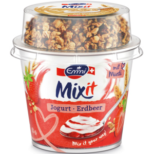 Emmi Mix it Müesli + Frucht Erdbeer, 6 x 200 g Emmi Mix it Müesli + Frucht Erdbeer, 6 x 200 g