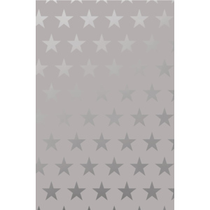 Metallpapier Sterne Silber, 70 cm x 3 m