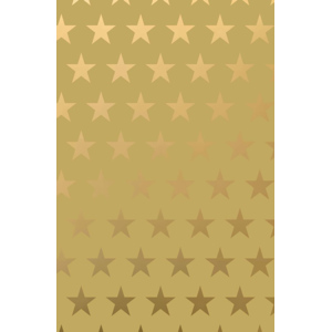 Metallpapier Sterne Gold, 70 cm x 3 m