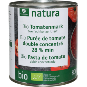 Natura Bio Tomatenmark, zweifach konzentriert, 800 g Natura Bio Tomatenmark, zweifach konzentriert, 800 g
