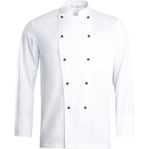 Workfashion Kochjacke langarm, Steckknopf, weiss, Grösse 64 Workfashion Kochjacke langarm, Steckknopf, weiss, Grösse 64